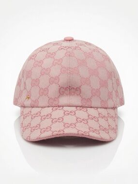 Gucci Pink GG Monogram Baseball Hat